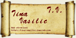Tina Vasilić vizit kartica